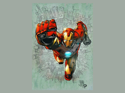 

Akhuratha Iron Man Fine Quality Wall Poster Paper Print(12 inch X 18 inch, Rolled)