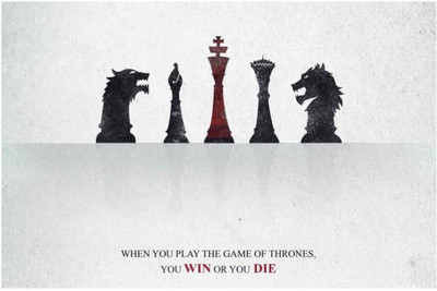 

Aabhaas Game of Thrones Wall Poster Fine Art Print(12 inch X 18 inch, Rolled)