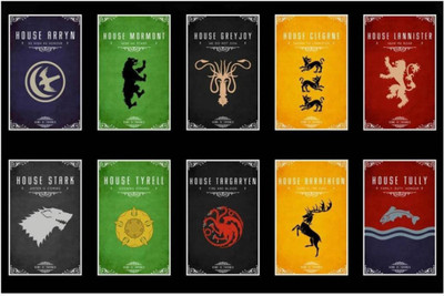 

Aabhaas Game of Thrones Wall Poster Fine Art Print(12 inch X 18 inch, Rolled)
