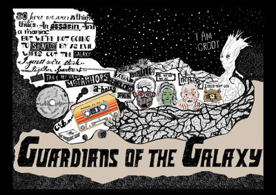 

Akhuratha Guardians of the Galaxy Fine Quality Wall Poster Paper Print(12 inch X 18 inch, Rolled)