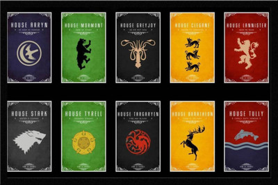 

Akhuratha Game of Thrones Fine Quality Wall Poster Paper Print(12 inch X 18 inch, Rolled)