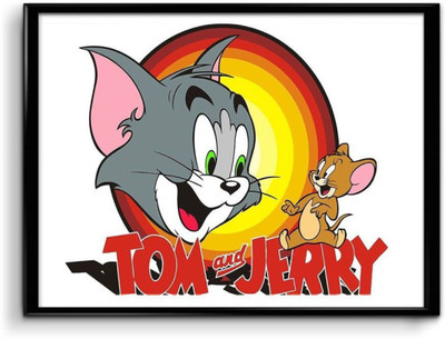 

Akhuratha Tom and Jerry Fine Quality Wall Poster Paper Print(12 inch X 18 inch, Rolled)