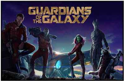 

Akhuratha Guardians of the Galaxy Fine Quality Wall Poster Paper Print(12 inch X 18 inch, Rolled)