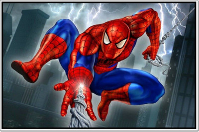 

Akhuratha Spiderman Fine Quality Wall Poster Paper Print(12 inch X 18 inch, Rolled)