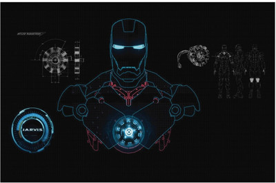 

Akhuratha Iron Man Fine Quality Wall Poster Paper Print(12 inch X 18 inch, Rolled)