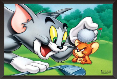 

Akhuratha Tom and Jerry Fine Quality Wall Poster Paper Print(12 inch X 18 inch, Rolled)