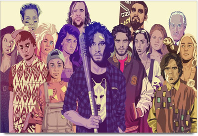 

Aabhaas Game of Thrones Wall Poster Fine Art Print(12 inch X 18 inch, Rolled)