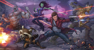 

Akhuratha Guardians of the Galaxy Fine Quality Wall Poster Paper Print(12 inch X 18 inch, Rolled)