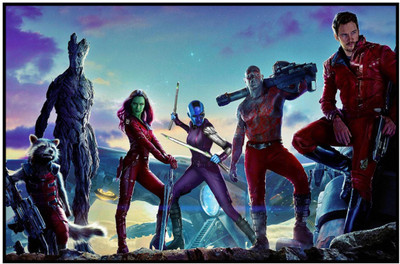

Akhuratha Guardians of the Galaxy Fine Quality Wall Poster Paper Print(12 inch X 18 inch, Rolled)