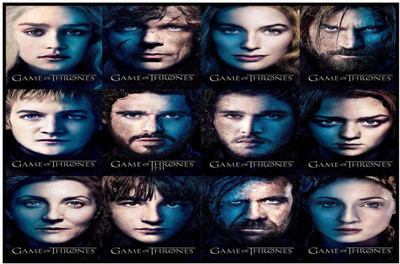 

Aabhaas Game of Thrones Wall Poster Fine Art Print(12 inch X 18 inch, Rolled)