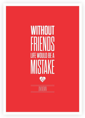 

Akhuratha Friends Fine Quality Wall Poster Paper Print(12 inch X 18 inch, Rolled)