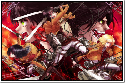 

Akhuratha Attack On Titan Fine Quality Wall Poster Paper Print(12 inch X 18 inch, Rolled)