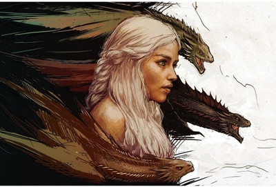 

Aabhaas Game of Thrones Wall Poster Fine Art Print(12 inch X 18 inch, Rolled)