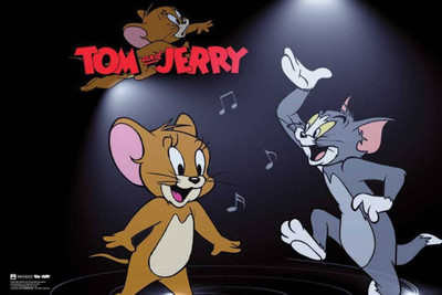 

Akhuratha Tom and Jerry Fine Quality Wall Poster Paper Print(12 inch X 18 inch, Rolled)