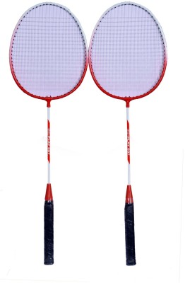 

go play New Full Size Light Weight Badminton Racquet Set Of 2 For Men Boys Girls Multicolor Strung Badminton Racquet(G3 - 3.5 Inches, 500 g)