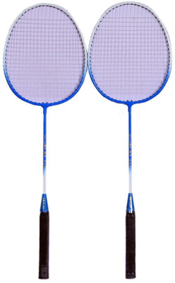 

go play New Light Weight Strung Badminton Racquet Pair For Boys Men Girls Women Multicolor Strung Badminton Racquet(G3 - 3.5 Inches, 500 g)