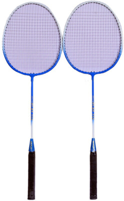 

go play Multicolour Light Weight Badminton Racquet Pair For Boys Men Multicolor Strung Badminton Racquet(G3 - 3.5 Inches, 500 g)