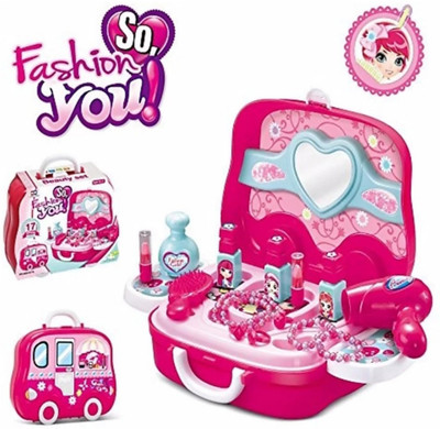 

Dhawani Play house toy makeup dresser set suitcase,Fashion Suitcase Make Up Set