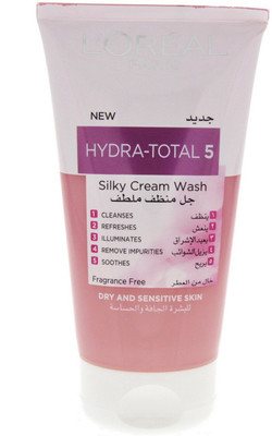 

L'Oreal Paris HydraTotal 5 Silky Cream Wash for Dry & Sensitive Skin(150 ml)