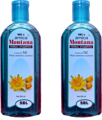 

SBL ARNICA MONTANA HERBAL SHAMPOO WITH THUJA,JABORANDI & CALENDULA(PACK OF TWO)(400 ml)