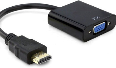 

ROAR TV-out Cable HWX_HDMI672S HDMI to VGA Cable compatible for laptop/PC/TV/Tablet/Projector/Xbox(Multicolor, For Computer)