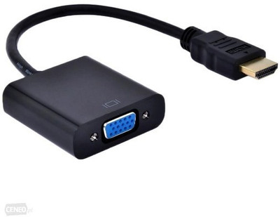 

ROAR TV-out Cable KRH_HDMI561K HDMI to VGA Cable compatible for laptop/PC/TV/Tablet/Projector/Xbox(Multicolor, For Computer)