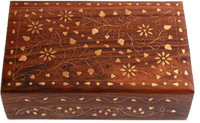 

rjd_traders ROYAL JWELLERY BOX OF WOOD 7X5 INCHES TO STORE JWELLERY OR ANYTHING PRECIOUS, ITS A MULTIPURPOSE BOX Vanity Box(Brown)