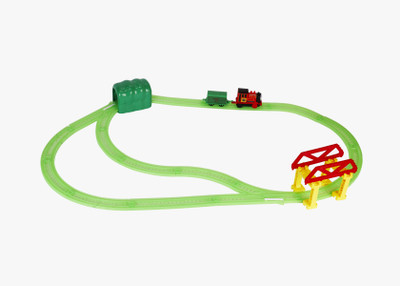 

Turboz Glow In Dark Train Set 75 Pieces(Green)