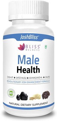 

Bliss Welness Josh Bliss Combo Of Shilajit, Safed Musli & Ashwagandha - Vegetarian Capsules(60 No)