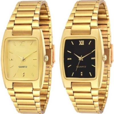 SHOPIFY STYLISH BLACK AND GOLD DIAL Analog Watch  - For Men