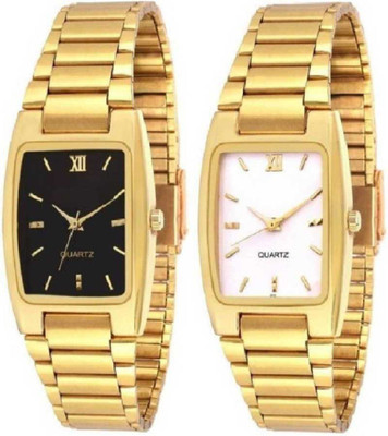 SHOPIFY NEW STYLISH BLACK AND WHITE DIAL Analog Watch  - For Men
