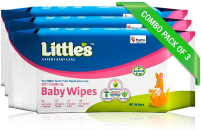 Littles Soft Cleansing Baby Wipes(3 Pieces)