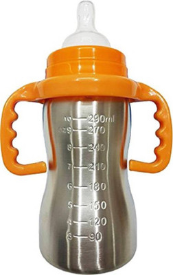 

Croox Thermal Insulation Stainless Steel Baby Feeding Bottle - 290 ml(Multicolor)