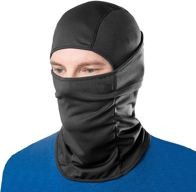 Autoridez Black Bike Face Mask for Men & Women(Size: Free,  Balaclava)
