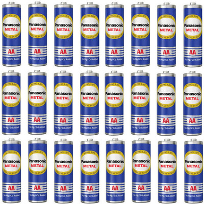 Panasonic AA  METAL Dry 1.5V R6UMDG/1B JAPAN Techonology  Battery(Pack of 24)