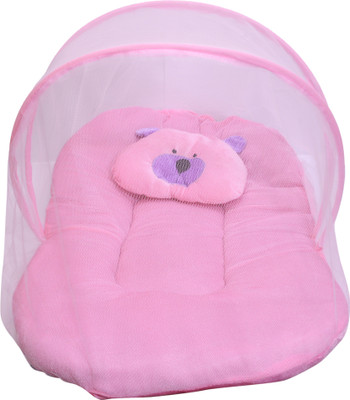 

Notum Velvet Baby Bedding Set with Mosquito net and Pillow Pink, 0-12 Months Velvet Bedding Set(Pink)