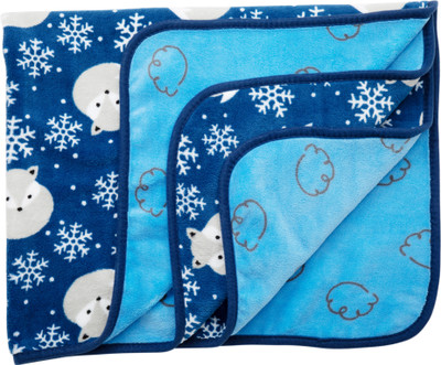 

LuvLap Animal  AC Blanket(Polyester, Blue