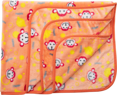 

LuvLap Animal  AC Blanket(Polyester, Orange