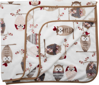 

LuvLap Printed  AC Blanket(Polyester, Off white