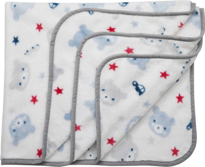 

LuvLap Animal  AC Blanket(Polyester, White