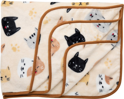 

LuvLap Printed  AC Blanket(Polyester, Beige