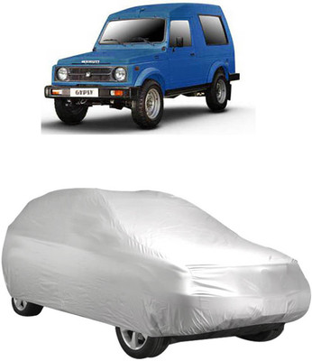 InayaAutoMotive Car Cover For Maruti Suzuki Gypsy MG-410 (Without Mirror Pockets)(Silver)