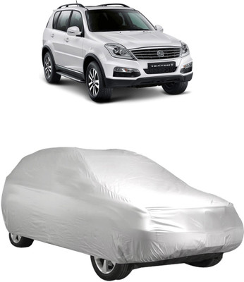InayaAutoMotive Car Cover For Mahindra Rexton (Without Mirror Pockets)(Silver)