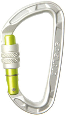 Edelrid Pure Screw - Silver Locking Carabiner(Silver)