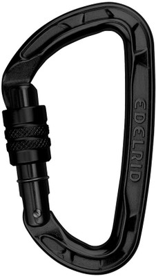 

Edelrid Pure Screw Locking Carabiner(Black)