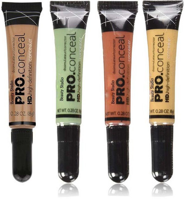 

Beauty Studio HD Pro Conceal Concealer (ORANGE CORRECTOR, Yellow Corrector, Green Corrector,Cool Tan) Concealer(ORANGE CORRECTOR, Yellow Corrector, Green Corrector,Cool Tan)