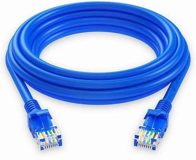 

Kebilshop RJ45 Cat-5, Ethernet, Network/Patch/LAN Cable -15 Feet (5 Meters) Male to Male. Network Cable(Computer, Laptop, Router., Blue&Grey)