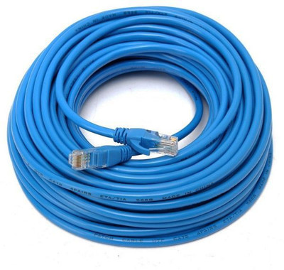 

Kebilshop RJ45 Cat-5, Ethernet, Network/Patch/LAN Cable -60 Feet (20 Meters) Male to Male. Network Cable(Computer, Laptop, Router., Blue&Grey)