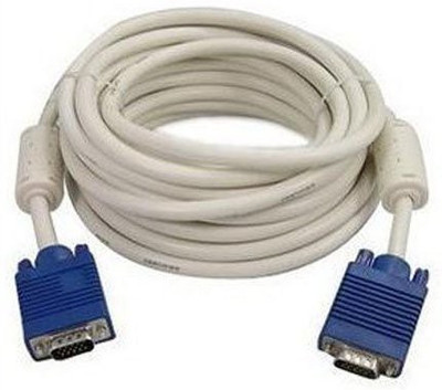 

Kebilshop 5 Meter VGA Cable,VGA Male To VGA Male 15 PIN for Computer Monitor, Projector, PC, TV Cord. VGA Cable(Computer,Laptop,projector, White)