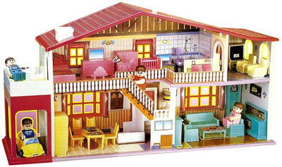 

SKILLPRIME Doll House - 50 Pcs. Creative Edition with Assessories(Multicolor)